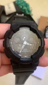 (Ready Stock Free Shipping) jam tangan lelaki G Shock Watch Men Sport Watch Dual Time Display jam tangan lelaki waterproof original World Time LED Auto Light Men Formal Casual Watches GA-100-1A1