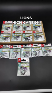 LIONS High Carbon Chinu Hook A103 Strong Carbon Hook Fishing Hook Mata Kail Mancing Karbon Kuat