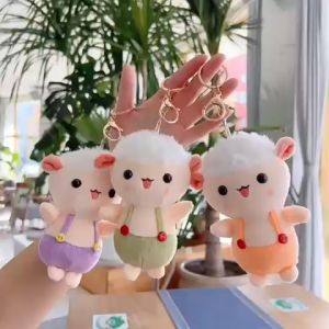 Móc khoá gấu bông hình chú Cừu mập trang trí balo túi xách cực cute nổi bật móc treo quà tặng bạn bè dễ thương ý nghĩa