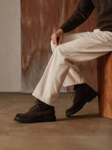 Truffaut | Suede High Top Leather Work Boots Thick Sole Winter Boot