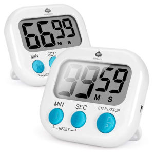 Large LCD Digital Kitchen Cooking Timer Count Down Up Clock Loud Alarm Magnetic Fitness Timer
