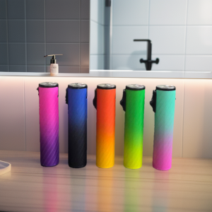 ( Combo 5cái )Hộp quẹt khò bật lửa khò hình trụ Dạ Quang trượt cầm tay bơm ga được khi hết