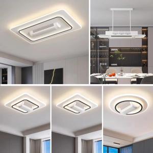 LED ceiling fan light remote control silent leafless fan light smart home decoration living room bedroom