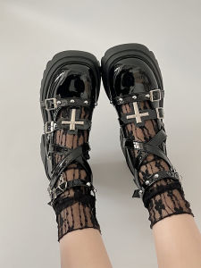 British Style Womens round Toe High Heel Single Shoes Spring Autumn New Black Versatile Lolita Uniform JK School Shoes