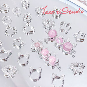 Handmade Alloy Beading Rings Versatile Basic Materials for DIY Bracelet Necklace Jewelry Making Handcraft Accessories