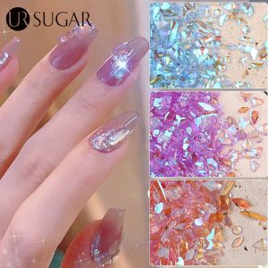 Ur Đường Aurora pha lê bất thường Thạch Móng Tay Quyến Rũ Hỗn Hợp Kích Thước Nhựa Flatback Đồ Trang Sức Đá Quý Các Bộ Phận nghệ thuật làm móng Trang Trí