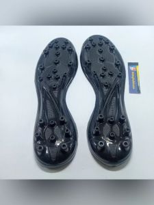 Sol Sepatu Sepak Bola PVC Warna Hitam dengan Motif Geometris Ukuran 38-43 KDH 054