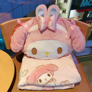 Áo Gối Hình Cừu Dễ Thương Có Thể Gấp Lại Dùng Cho Văn Phòng Và Xe Hơi Khăn Ngủ Trưa Hai Trong Một Gối Ô Tô Chất Liệu Cotton Hình Tròn