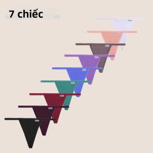 7 Cái/bộ Quần Lót Nữ Cotton Không Đường May Thấp Eo Quần Lót Dây G-string Mềm Mại Thoáng Khí Màu Trơn Thời Trang Đồ Lót Thoải Mái Quần Lót Nữ