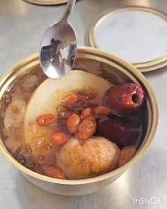 HERBCHA Radiant Hydration Pear Peach Gum & Fig Dessert Soup