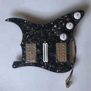 Prewired Loaded Guitar Stratocaster Pickguard HSH Pick Guard Humbucker Pickups Mini Hubucker High Output DCR Coil Splitting Switch for Fender Electric Guitar Accessories