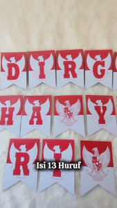 Banner Segi 5 Dirgahayu HUT RI Merah Putih
