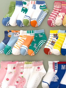 2025 Spring Summer Floor Socks Mesh Childrens Socks Thin Anti-slip Socks