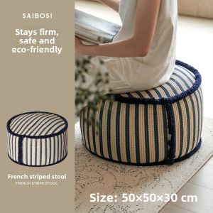 SAIBOSI | French Resort Style Pouf Ottoman