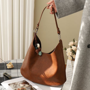BYUELUN | Versatile Soft Leather For Daily & Commute Tote Bag Large Capacity