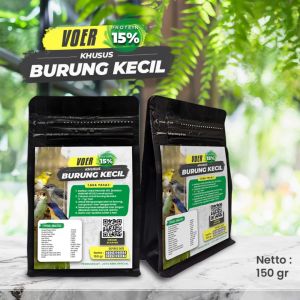 MAKANAN KHUSUS BURUNG KECIL | VOER HARIAN NUTRISI KOMPLIT | VOER PROTEIN KHUSUS BURUNG KECIL PROTEIN 15% 300GR