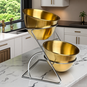 ชั้นวางเครื่องปรุงสแตนเลส กล่องโชว์ จานเล็ก ร้านอาหารแบบเสิร์ฟเอง ร้านอาหารชาบู สไตล์หรูหราแบบมินิมอล