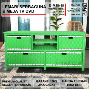 LEMARI RAK 6 MODEL 5 TV DAN DVD MOTIF RANTAI WARNA WARNI ROTAN SINTETIS MURAH / LACI SERBAGUNA MODERN / RAK PENYIMPANAN BAJU /BERKAS MEJA TV  DVD MINIMALIS TERMURAH 2023