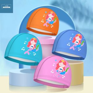 Mũ bơi cho bé Nón Mũ Bơi Silicone Cao Cấp Chất liệu an toàn hình ngộ nghĩnh Bịt tai bịt tóc có giãn thoải mái