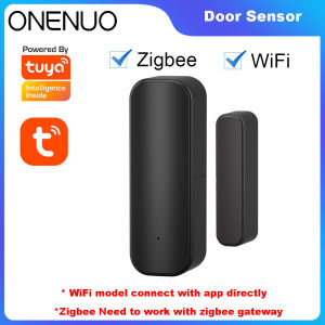 Tuya WiFi or ZigBee Door Window Sensor Smart Home Wireless Door Open Close Detector APP Remote Alarm Work with Alexa Google Home