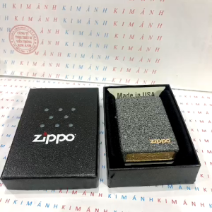 Bật lửa Zippo Mỹ đen mờ (mã 211ZL) chống trầy hàng chính hãng do Kim Ánh nhập khẩu có giấy Hải Quan đi kèm