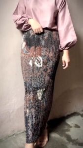 BISA COD/BAYAR DITEMPAT! ROK PLISKET PANJANG KEBAYA