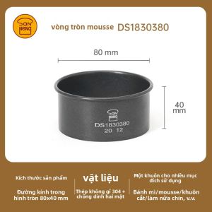 SANNENG | Molds Nướng Hình Tròn Vuông Tim
