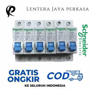 MCB Schneider Biru SPLN 1 Phase 2A 4A 6A 10A 16A 20A 25A 35A