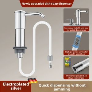 Stainless Steel Soap Dispenser Press Pump Long Type