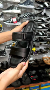 Homyped Sandal Selop Cowok Casual Kokop Jepit Hitam Terbaru Kekinian Size 39~43