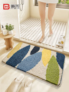 Thảm Phòng Tắm Thảm Phòng Vệ Sinh Thảm Chống Trượt Thấm Hút Nhanh Thảm Sàn Nhà Tắm Chất Liệu Sợi Tổng Hợp Thảm Sàn Hình Học