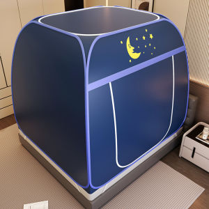 Privacy Tent Windproof Warmth Retention Pet Proof Integrated Steel Wire Frame Bedding Enclosure Mosquito Net for Home Use