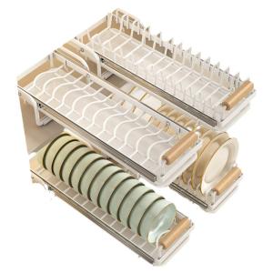 JUMEISHI | Dish Drainer and Organizer Pull-out Dish Rack