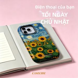 Potdemiel | Ốp Lưng Điện Thoại iPhone 17/16/15 Pro Max Chống Xước Chống Sốc Chống Bụi Chống Trượt Hai Lớp Từ Tính Kiểu Dáng Thời Trang Họa Tiết Dải Ngân Hà Sao Lấp Lánh Chất Liệu TPU