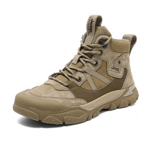 จี๊ป | รองเท้าบู๊ตปีนเขา Jeep สำหรับผู้ชาย ระบายอากาศได้ดี น้ำหนักเบา ทนทาน รองเท้าบินสำหรับเดินทางที่ทนทานและมีโครงสร้างที่ครอบคลุมทั้งตัว