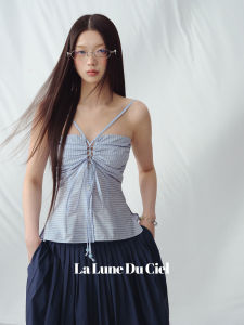 La lune Du ciel | Áo Thun Dây Chéo Giao Nhau