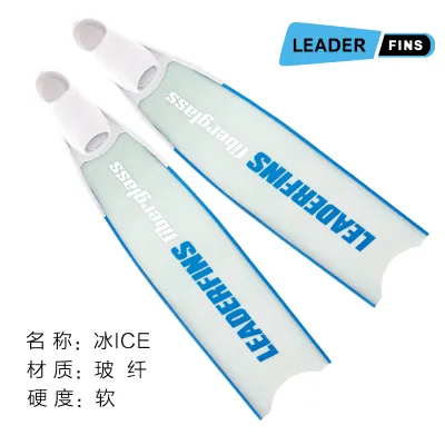 In Stock Leaderfins Free Diving Long Flippers Ice Glass Fiber Pure Carbon Fiber Flippers Limited Scuba Diving