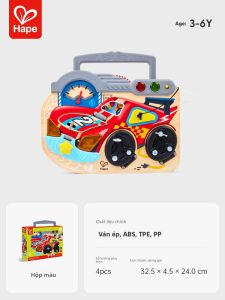 Hape | Bảng Hoạt Động Montessori Chủ Đề Đua Xe Đồ Chơi Giáo Dục Cho Trẻ Sơ Sinh Và Trẻ Mới Biết Đi