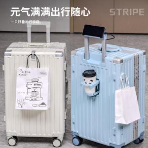 Vali Du Lịch Bằng Hợp Kim Nhôm Dày Bền Cho Nữ Vali Du Lịch Bằng Da ABS PC Có Khóa Mật Khẩu Vali Du Lịch Thời Trang