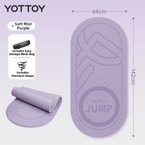 yottoy | Shock Absorbing Soundproof Yoga Mat for Kids and Home Jump Rope Exercise Anti-Slip Thickened