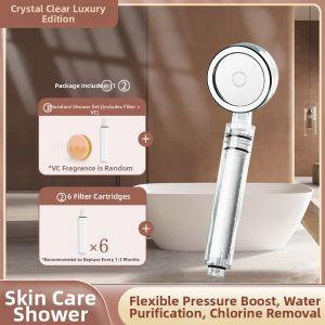 Purifying Anti-Chlorine Skin Care Pressurized Shower Head