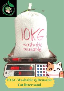 WASHABLE AND REUSABLE CAT LITTER SAND 10KG