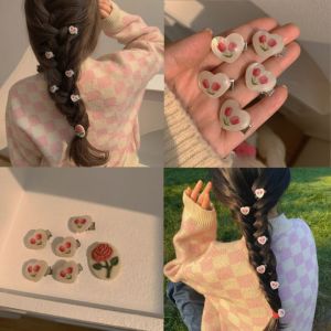 AHOURR กิ๊บติดผมรูปดอกทิวลิป แบบเรียบง่าย แฟชั่นฤดูใบไม้ผลิ สไตล์เกาหลี สําหรับผู้หญิง