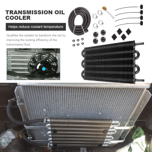 [Free Shipping] Converter Kit Aluminum Engine Oil Cooler Car Modified Accessories (8 Row 6 Row 4 Row )ชุดแปลงแรงบิดอลูมิเนียมน้ำมันเครื่องเย็นอะไหล่รถยนต์ดัดแปลง