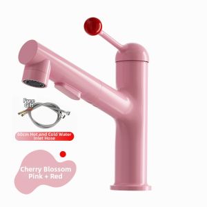 QIANMUYU | Dopamine Creamy Lovely Home Use Faucet Pull-out & Extendable Cold and Hot Water
