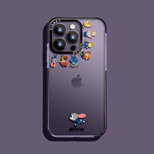 Disney Compatible Apple 14Promax Phone Case 15Promax Womens 13 New iPhone 14pro Transparent Silicone Full Cover Anti-Fall 15pro Premium Feel 14 Rabbit 13pro