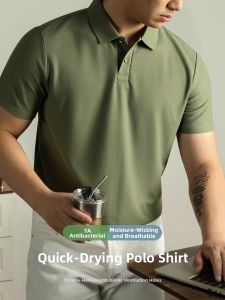 WEIJINSHI | Quick Drying Polo Shirt Ice Silk Cool Sensation Men T