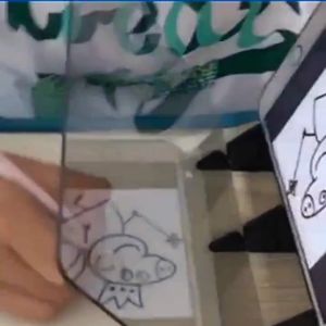 Optical Image Drawing Board Sketch Reflection Dimming Bracket Painting Mirror Plate Kids Children Intelligent Easy Optical Sketch Drawing Board Projector Painting Tracing Board High Quality Durable
