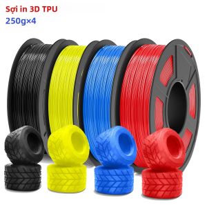 Gói Dây Tóc Máy In 3D TPU Tốc Độ Cao 95A 175mm ± 003mm Cuộn Dây 250g Được Đóng Gói Chân Không Riêng Lẻ Để In 3D
