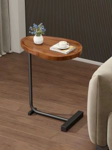 เคาน์เตอร์ข้างโซฟาแบบย้ายได้ขนาดเล็ก โมเดิร์น สไตล์เรียบง่าย สำหรับห้องนอนและห้องนั่งเล่นในบ้าน ไม่มีช่องเก็บของ ป้องกันรอยยับ